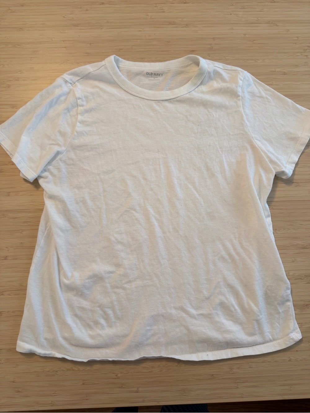 Old Navy White Short-Sleeve Crew Tee